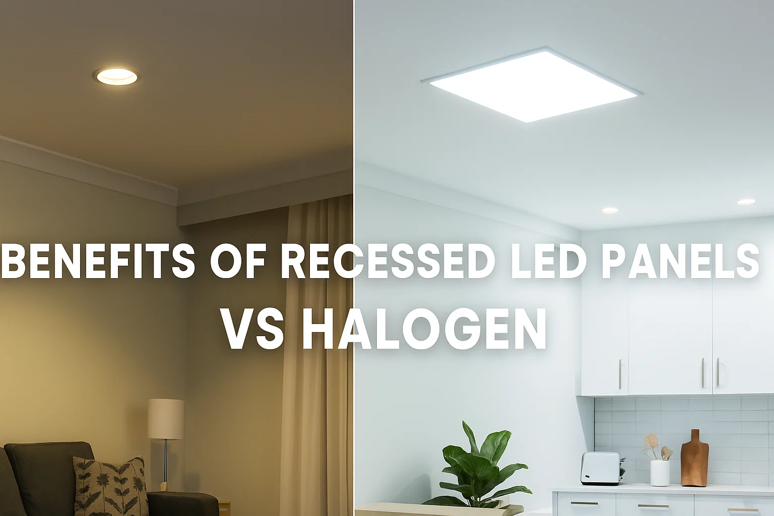 مزایای پنل توکار LED نسبت به هالوژن